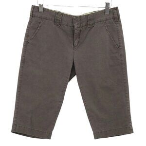 Vince Bermuda Shorts Womens 2 Brown Utilitarian Minimalist Neutral Normcore Long